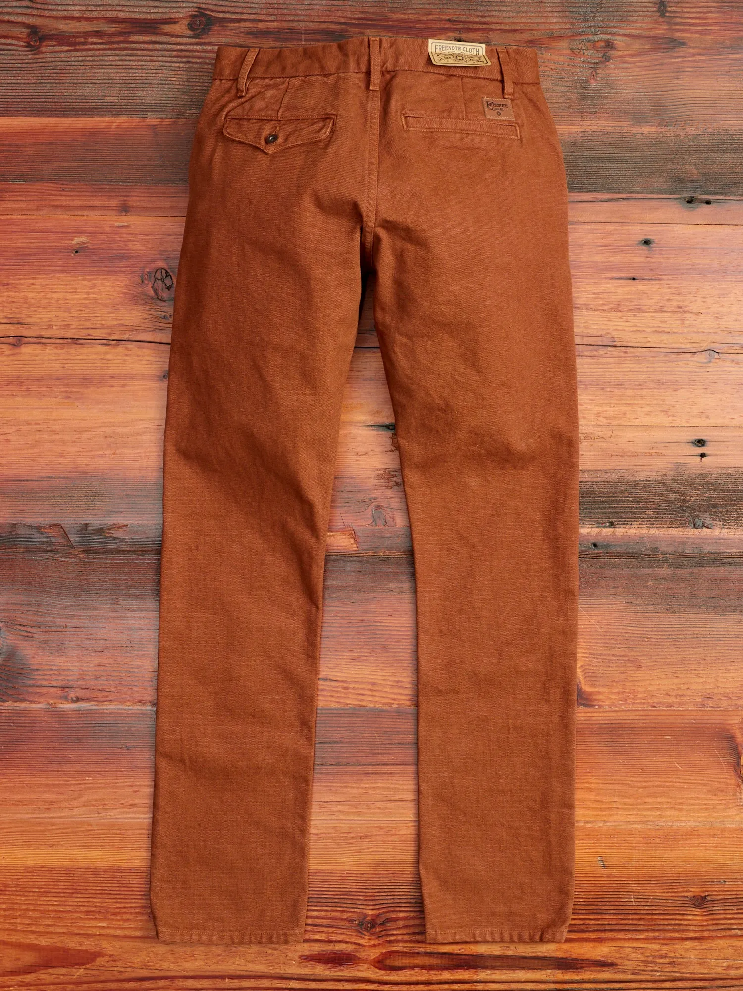 14oz Slub Workers Chino in Rust