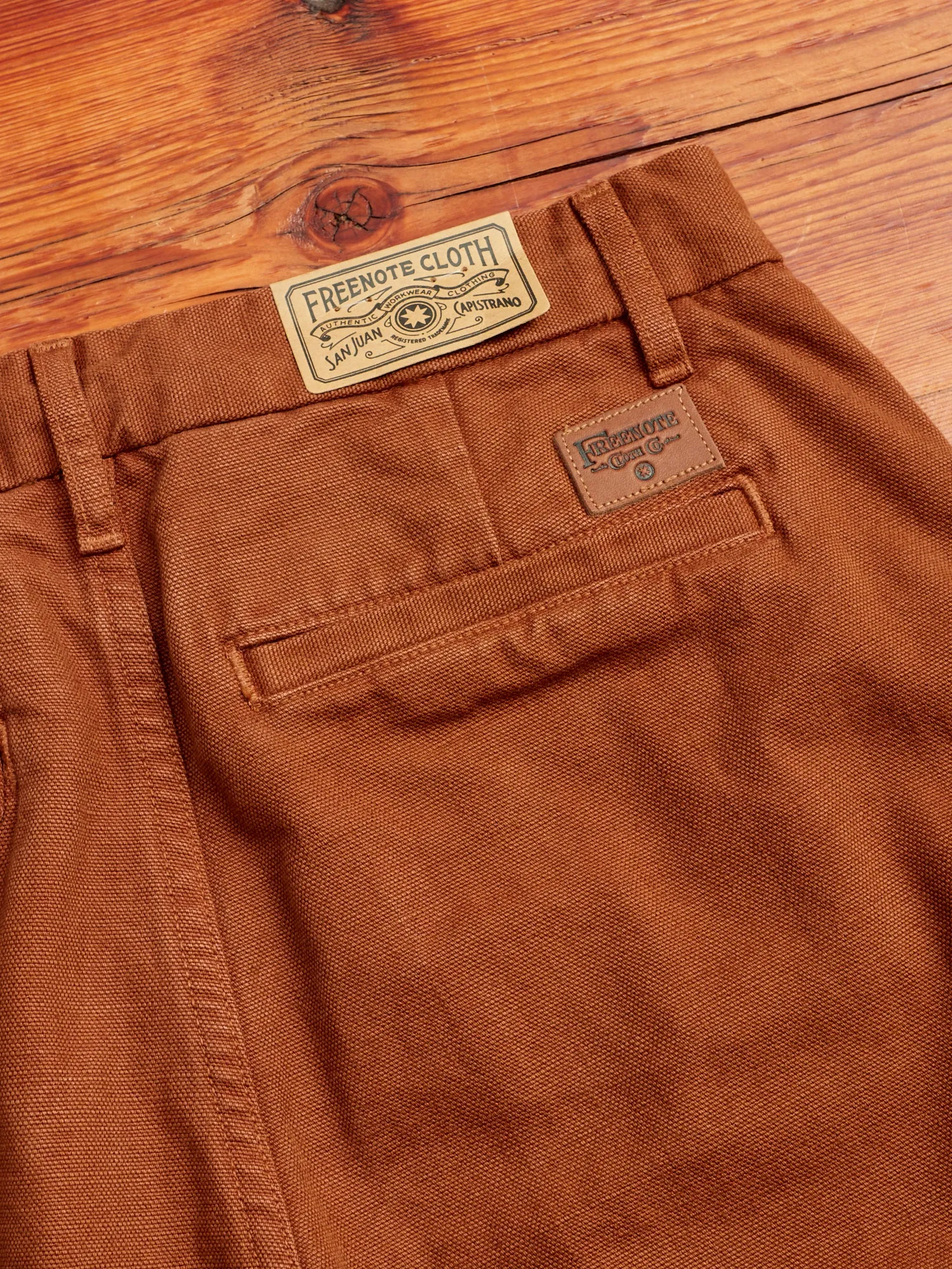 14oz Slub Workers Chino in Rust