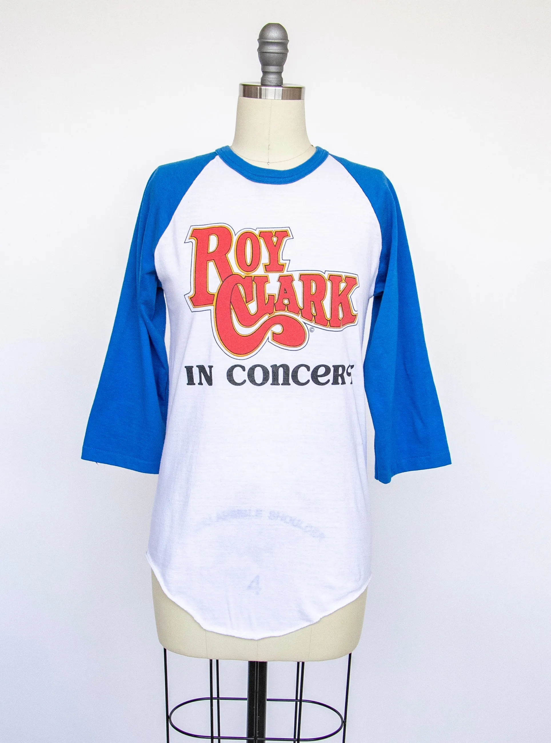 1980s T-Shirt Roy Clark In Concert Tour Reglan Baseball Tee S