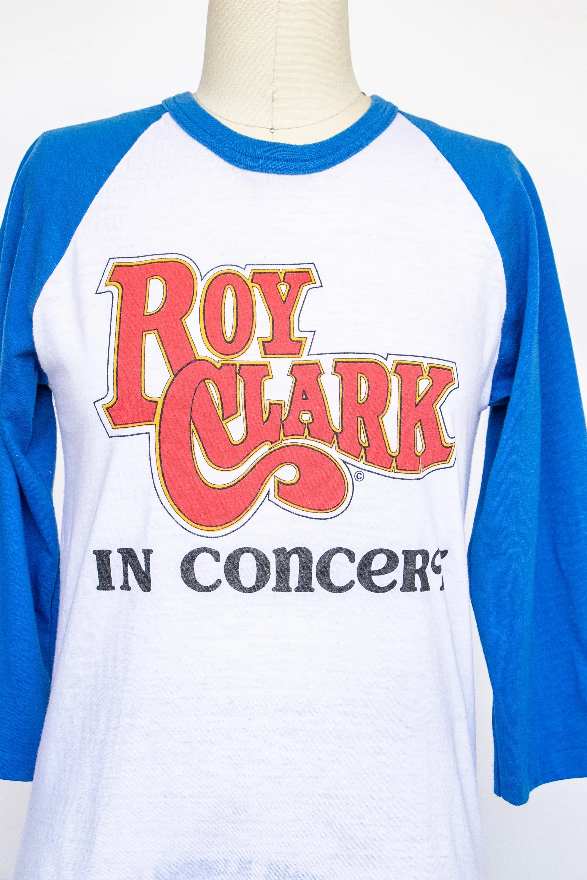 1980s T-Shirt Roy Clark In Concert Tour Reglan Baseball Tee S