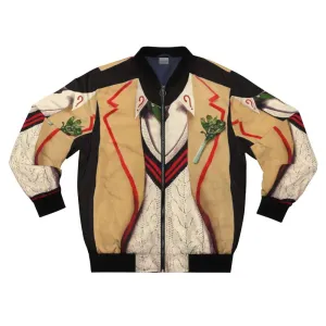 5th Doctor Who Bomber Jacket with Cricket Celery Detail