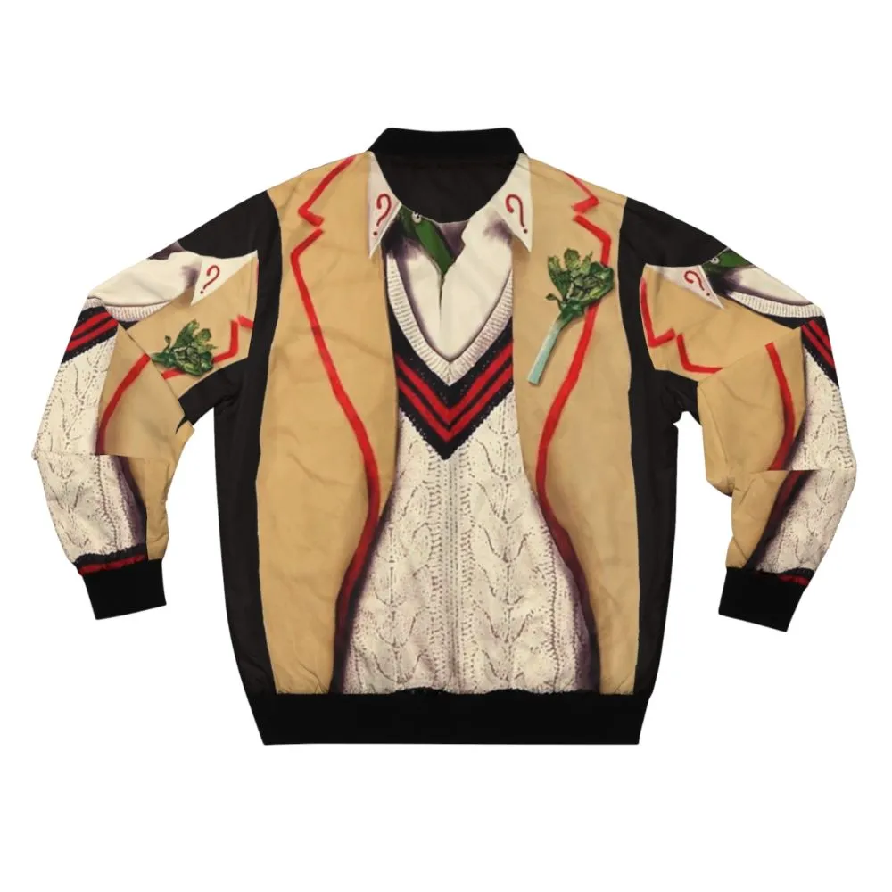 5th Doctor Who Bomber Jacket with Cricket Celery Detail