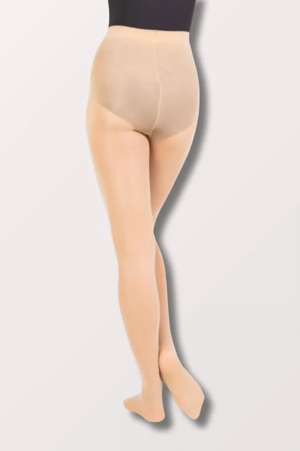 Adult Knit Waist Total Stretch Footed Tights (A80) - Jazzy Tan