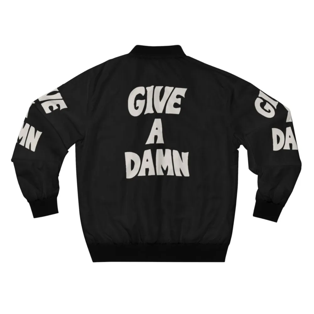 Alex Turner Inspired "Give A Damn" Bomber Jacket