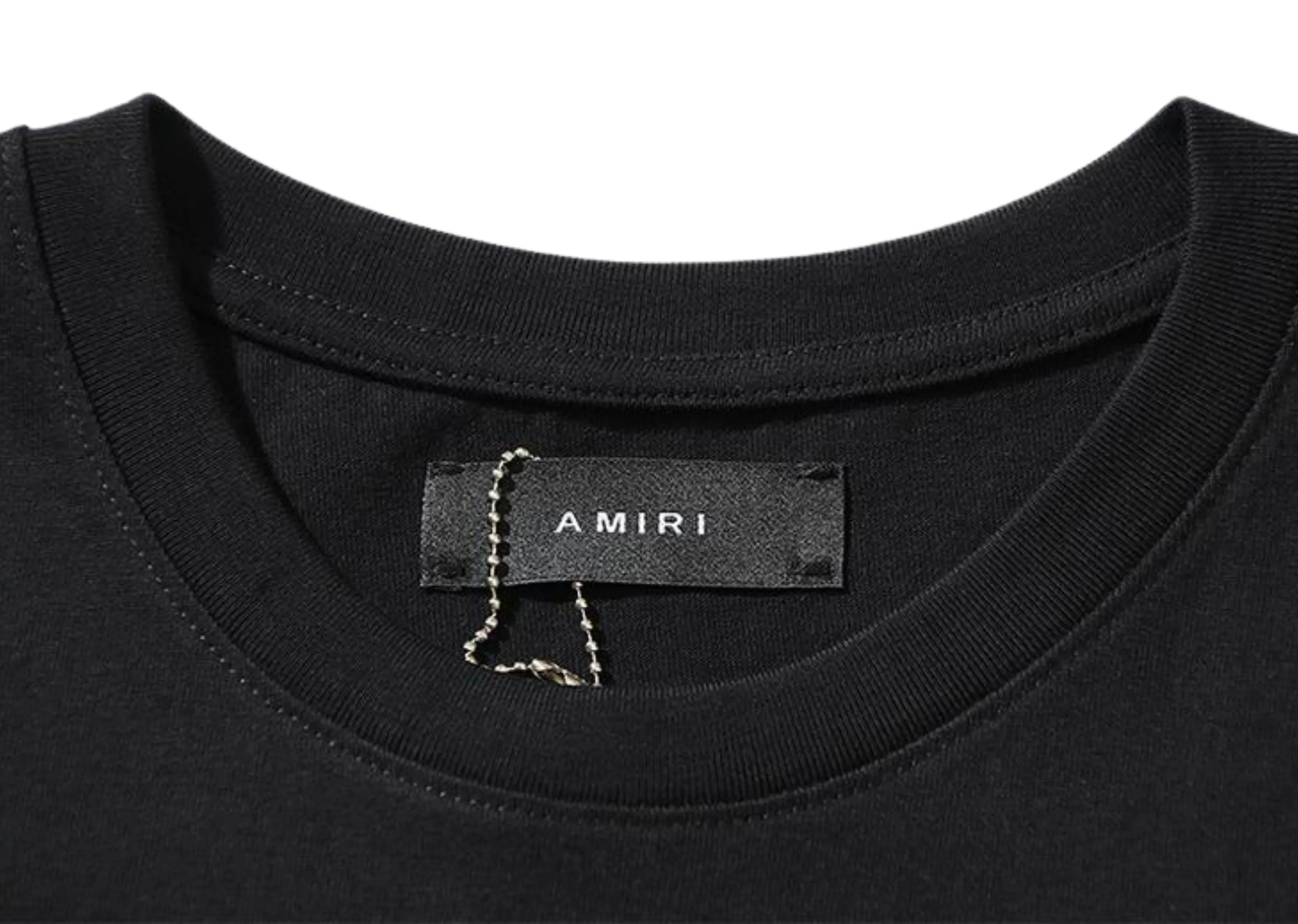 Amiri - Printed Front And Back Logo Black T-Shirt