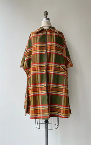 Autumn Tartan Reversible Cape