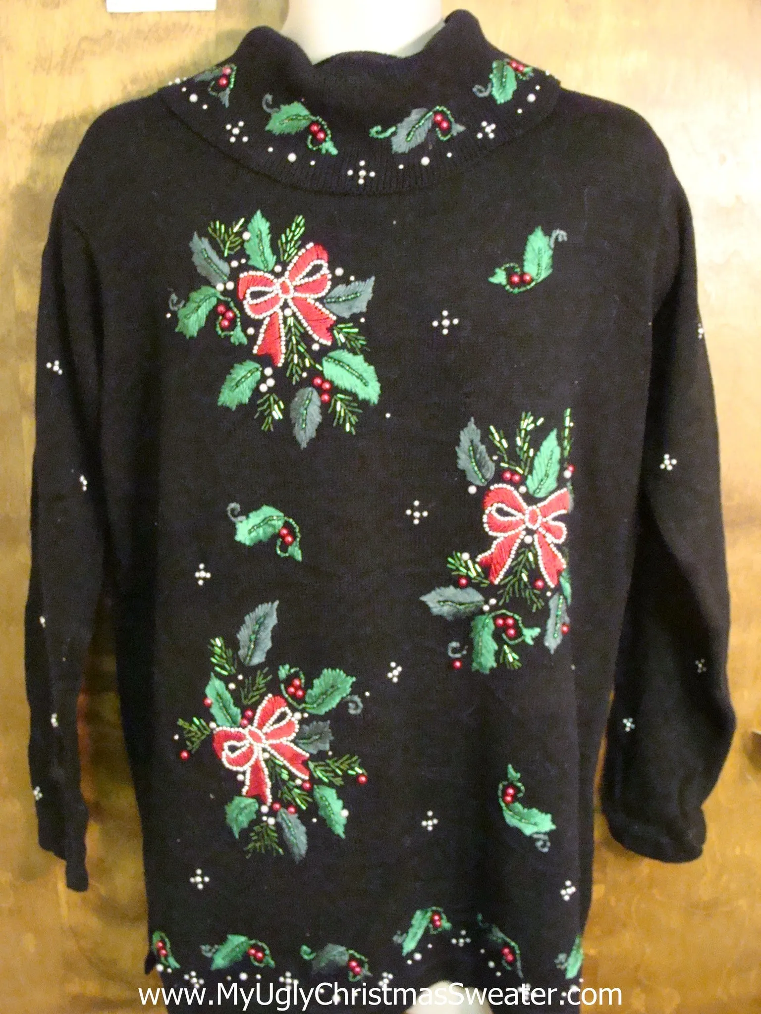 BEST 80s Bows and Ivy Tacky Funny Christmas Sweater