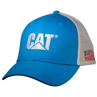 Blue Cap w/Flag on Side