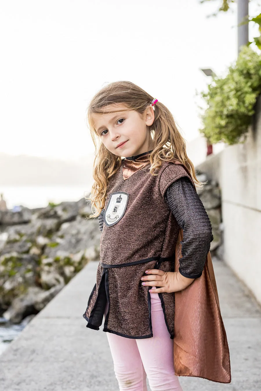 Brilliant Copper Knight Tunic with Cape Size 5-6