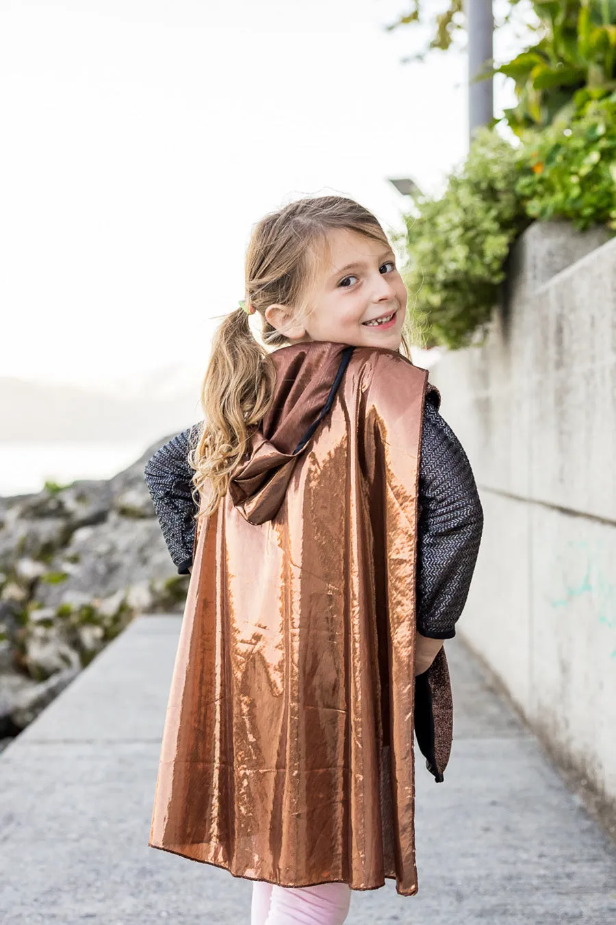 Brilliant Copper Knight Tunic with Cape Size 5-6