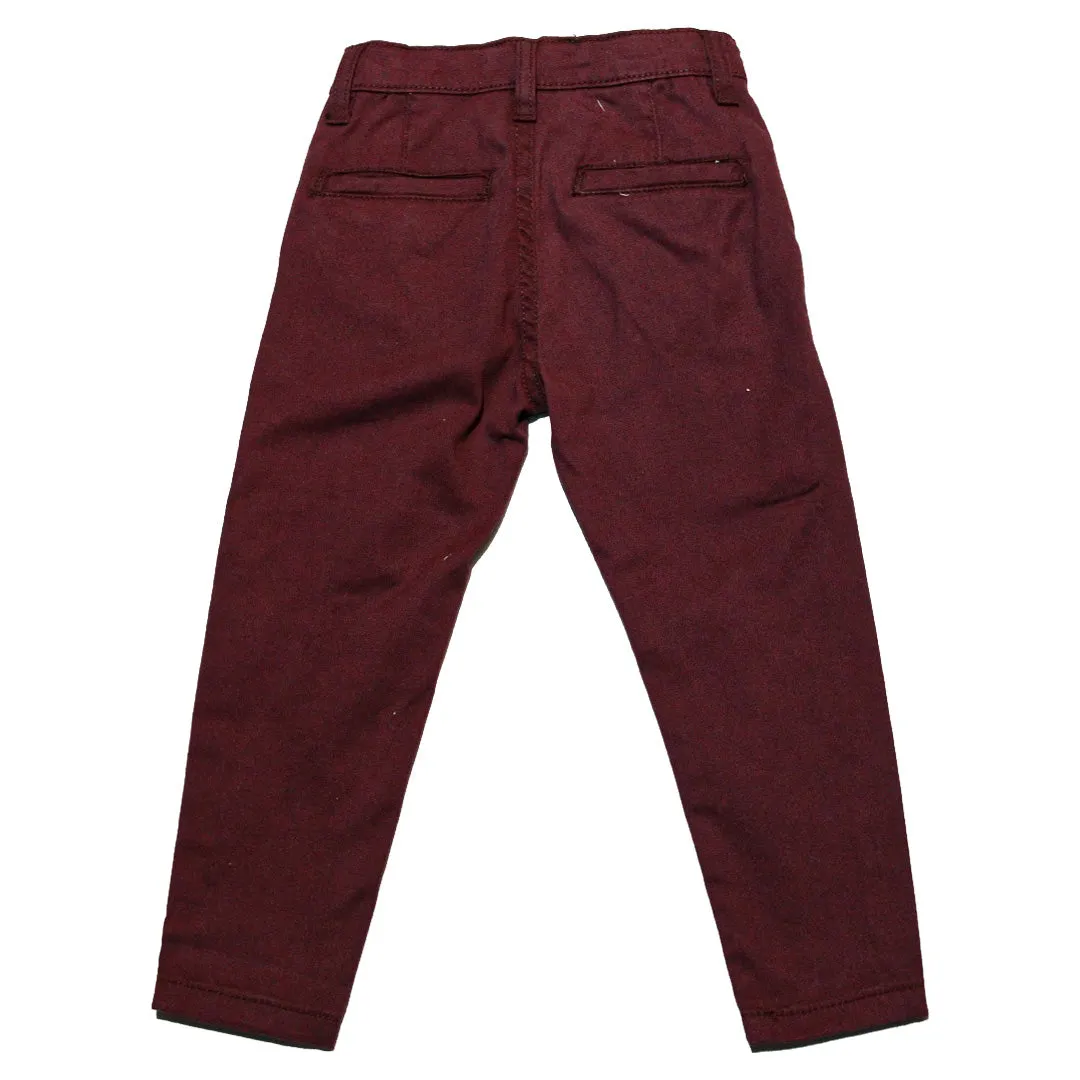 Burgundy Chino Trouser