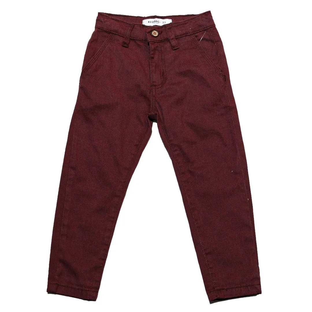 Burgundy Chino Trouser