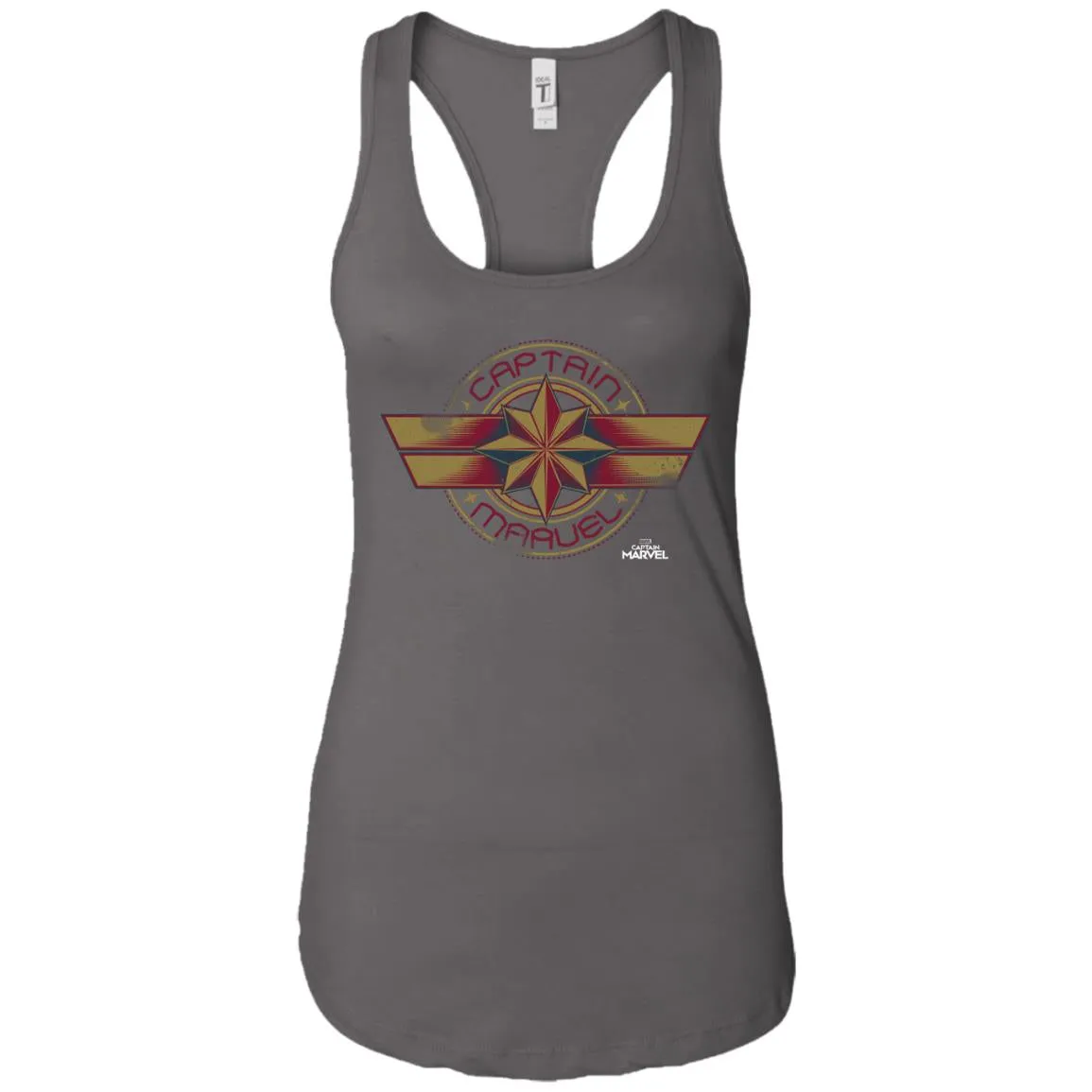 Captain Marvel Color Fade Circle Logo Badge Women Tank Top