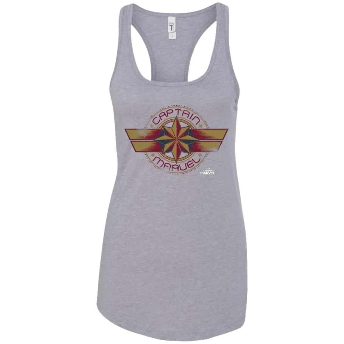 Captain Marvel Color Fade Circle Logo Badge Women Tank Top