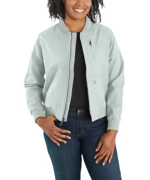 Carhartt Women&#39;s Canvas Bomber Jacket - Dew Drop