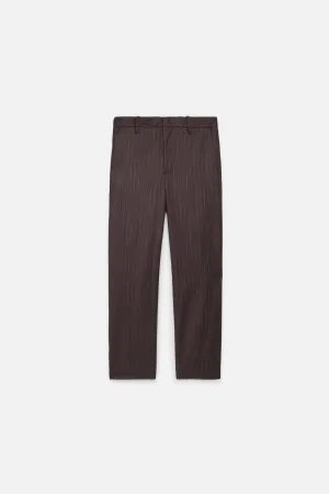 Chalkstripe Flat Front Trouser