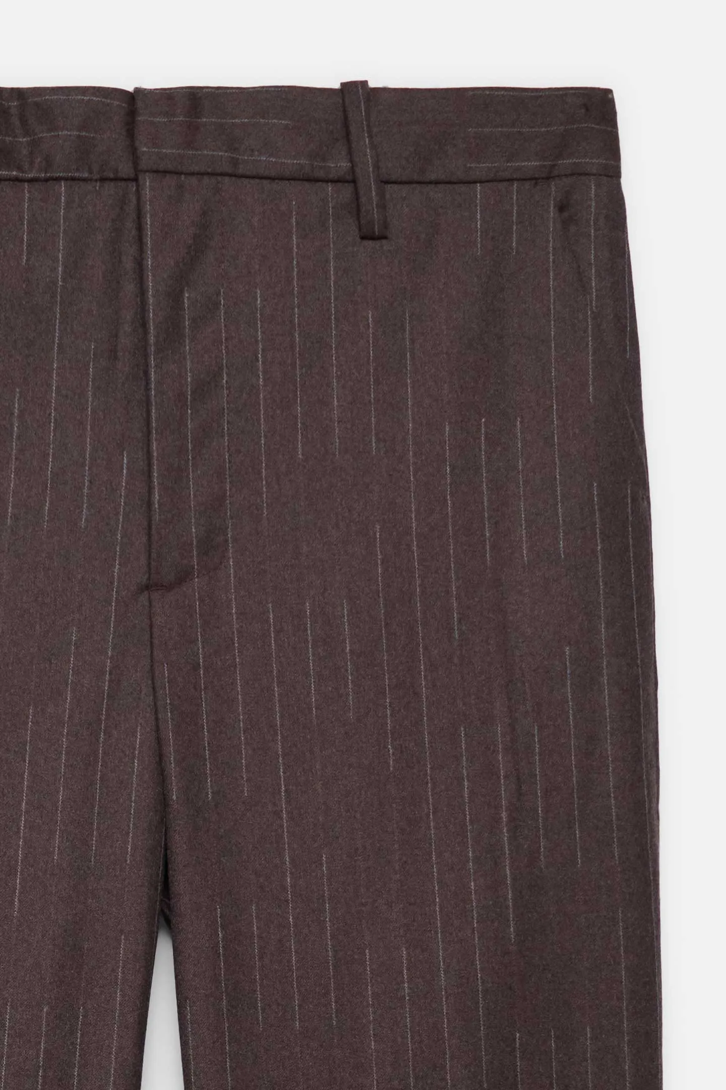 Chalkstripe Flat Front Trouser