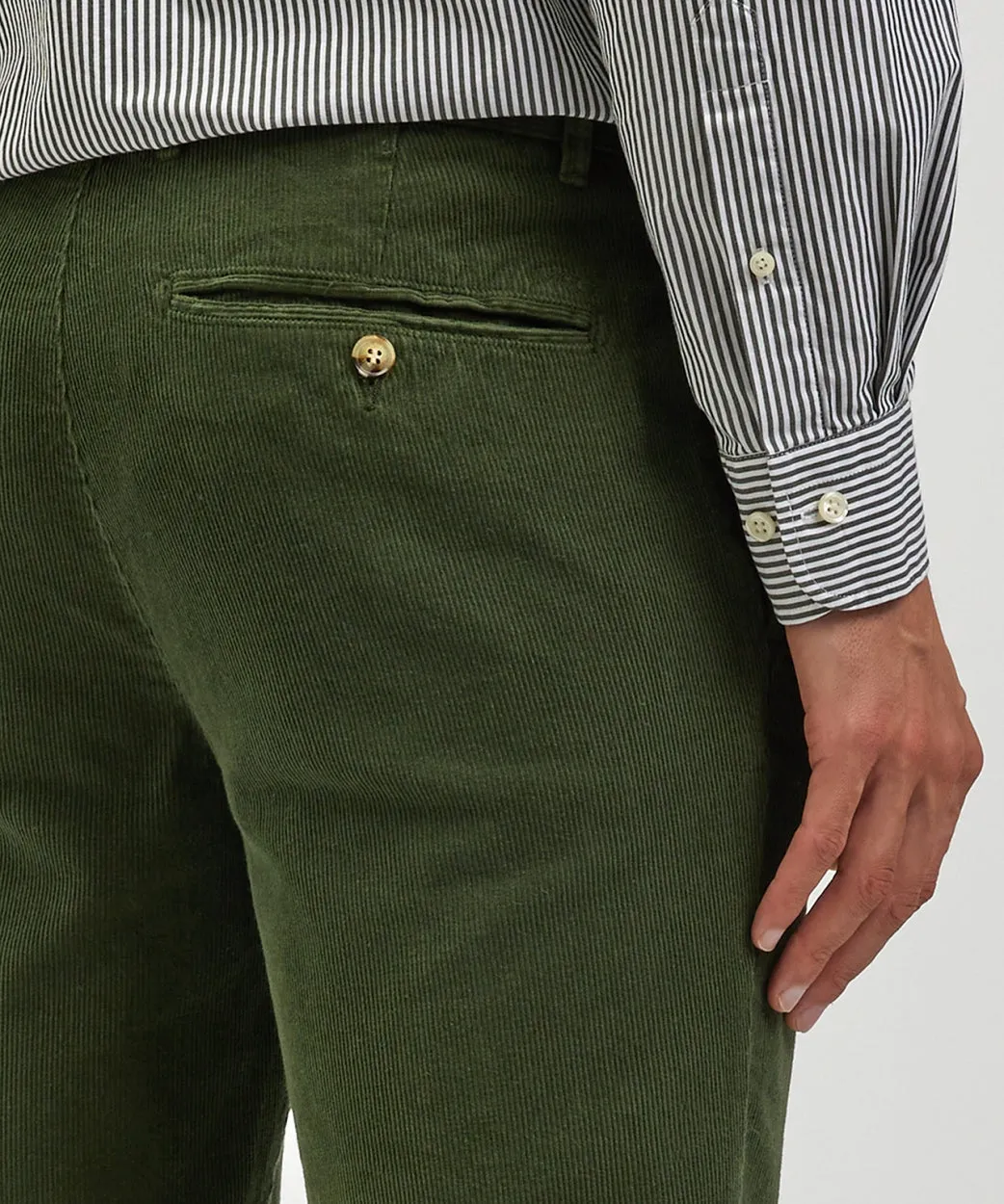 Chino corduroy slim fit | Pine Green