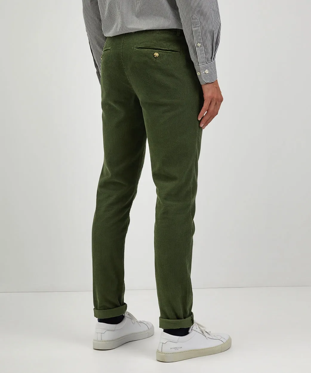 Chino corduroy slim fit | Pine Green