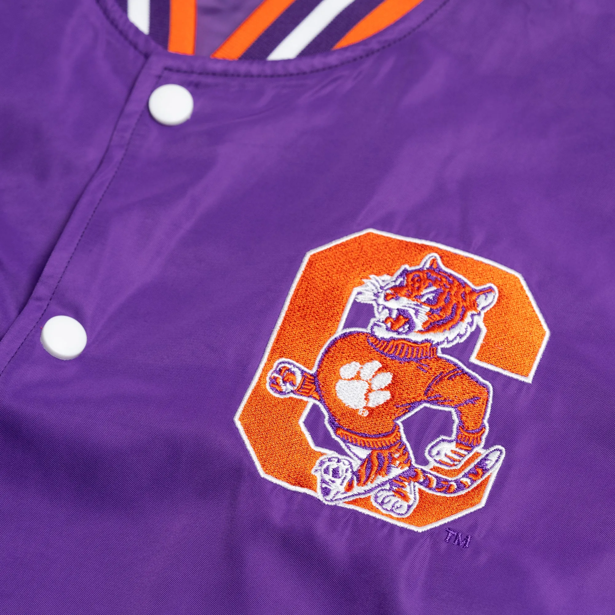 Clemson Tigers Vintage-Inspired Bomber Jacket