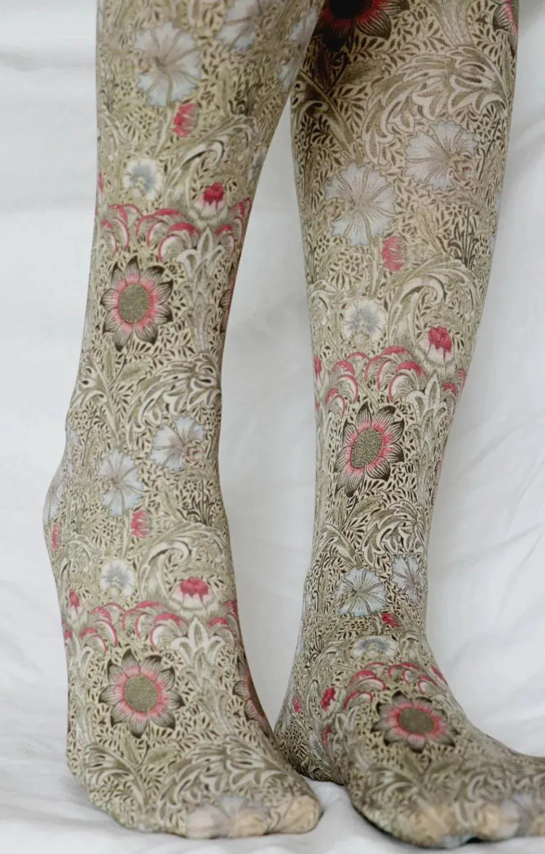 Corn Cockle By William Morris Printed Art Tights