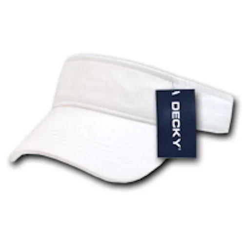 Decky Cotton Chino Twill Polo Visor Golf Tennis Sun Caps Hats