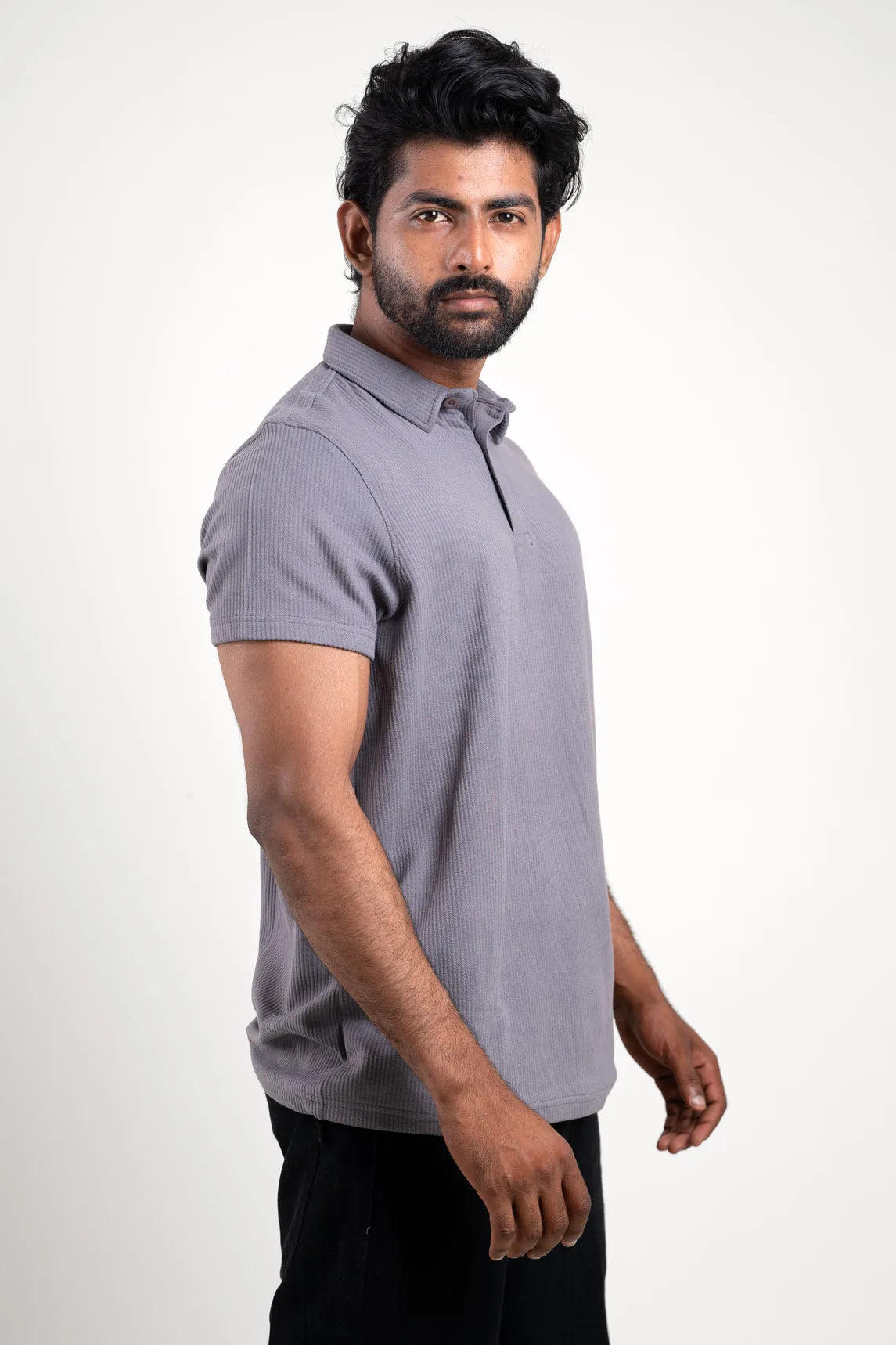 Elito Gray Polo Tshirt -  CloudSoft Polo  For Men