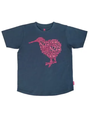 Epic Kiwi Kids T Shirt in Navy