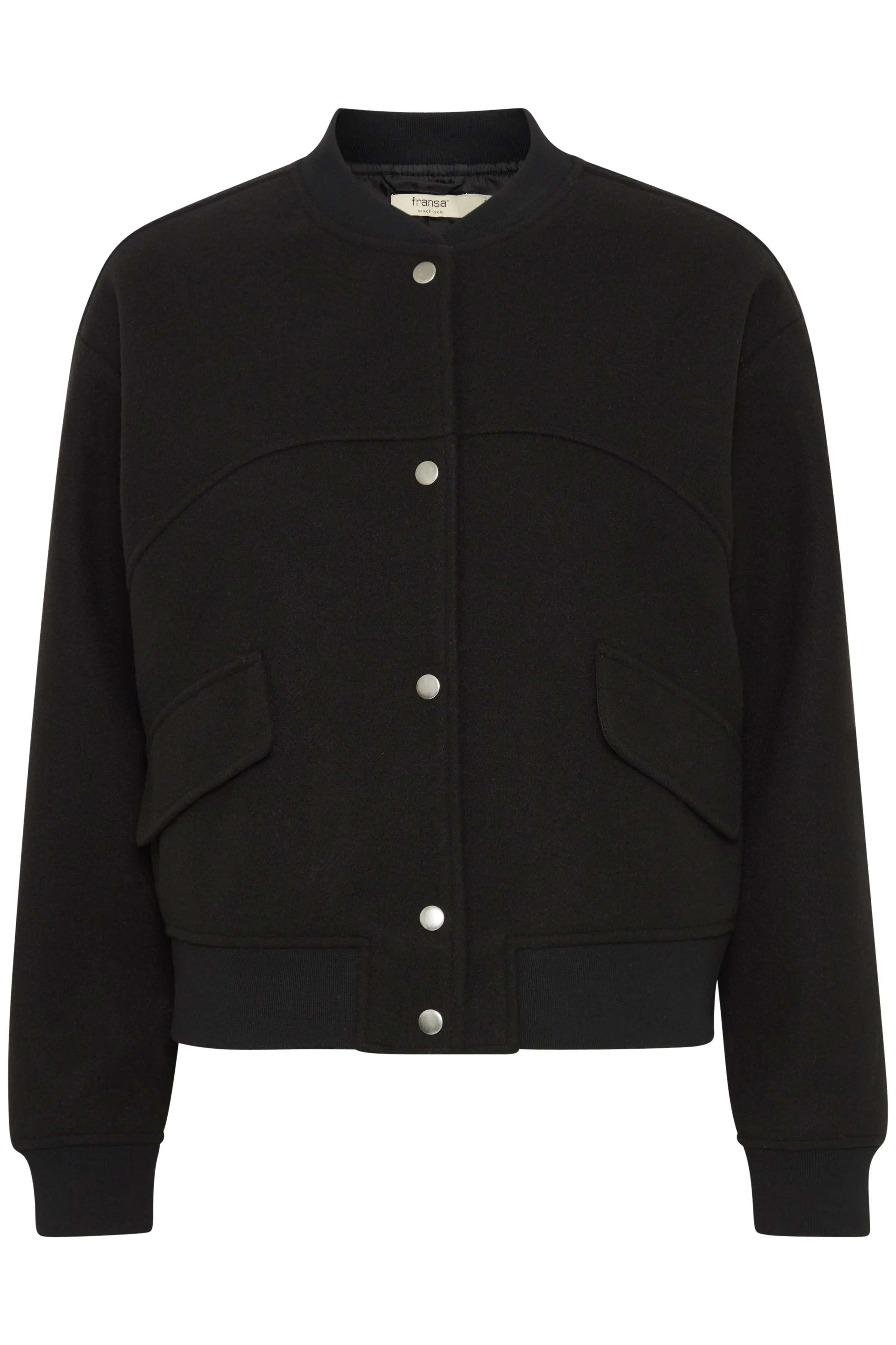 Fransa Black Bomber jacket 20615071