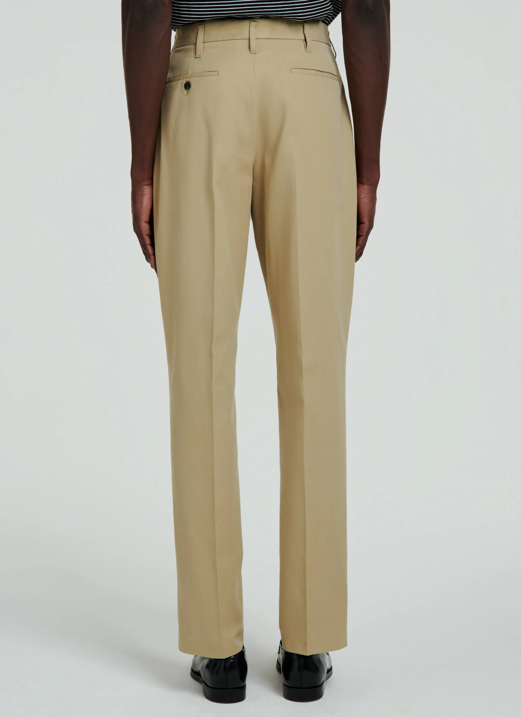 Fursac - Pantalon Chino Large En Gabardine De Coton - Beige