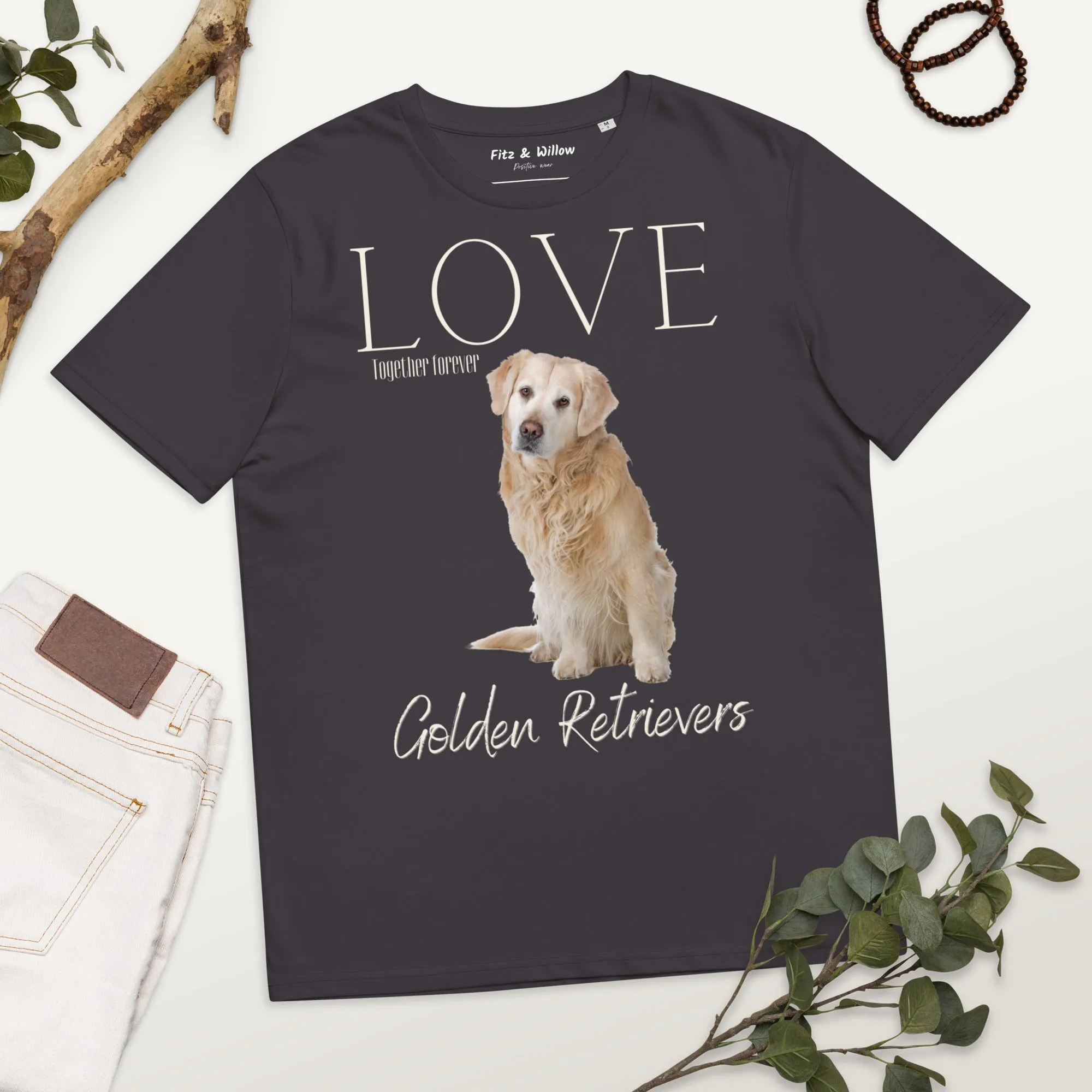 Golden Retriever Lovers, sustainable t-shirt