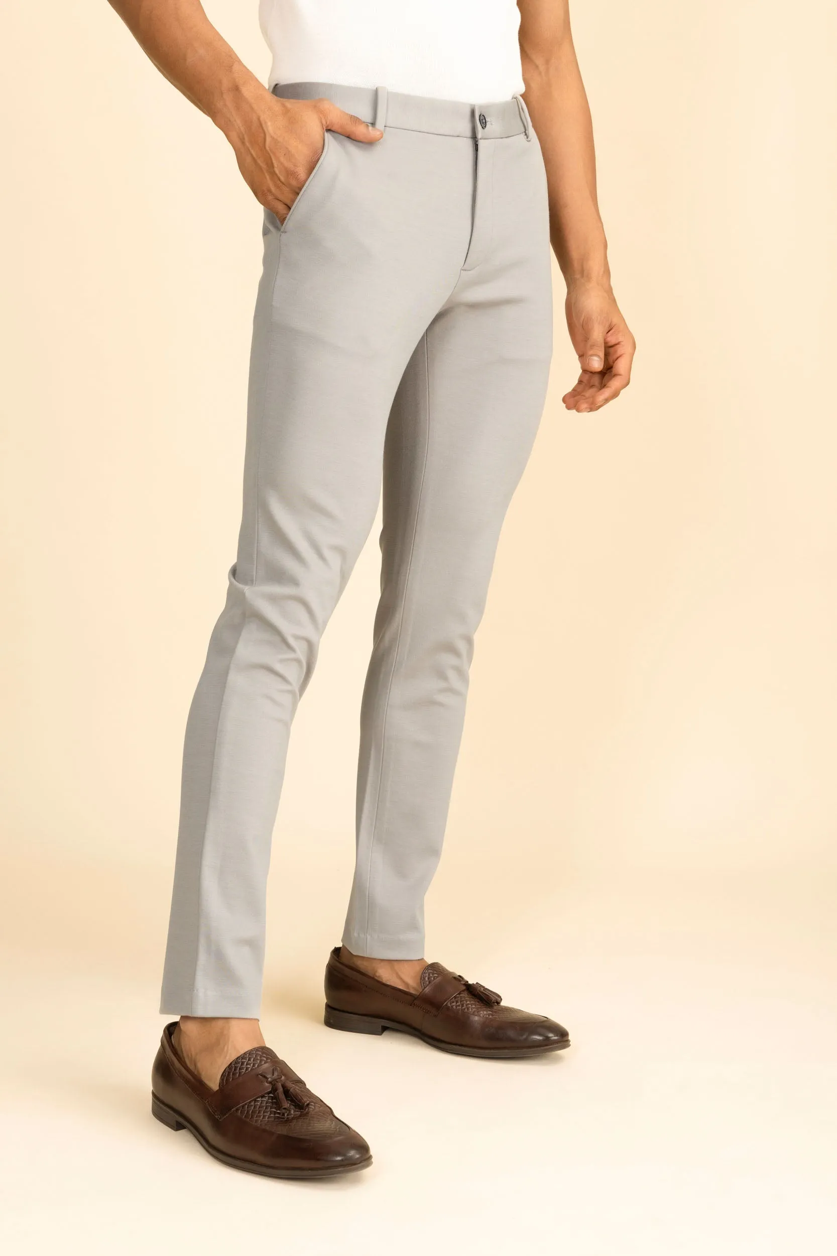 Grey 4 Way Stretch Port Pants