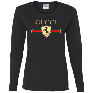 Gucci Ferrari T-shirt Women Long Sleeve Shirt