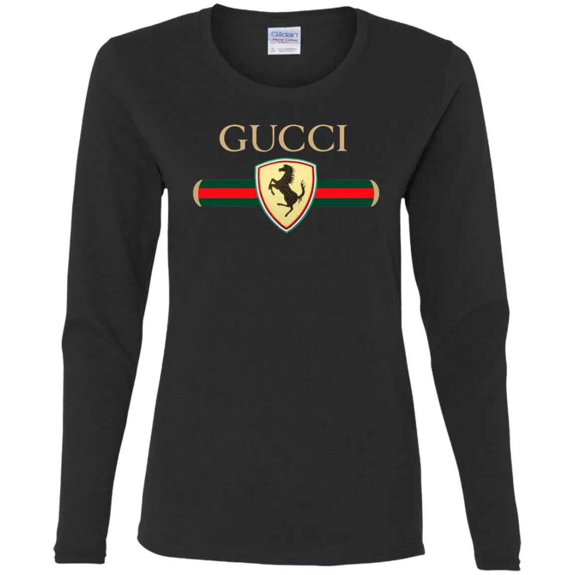 Gucci Ferrari T-shirt Women Long Sleeve Shirt