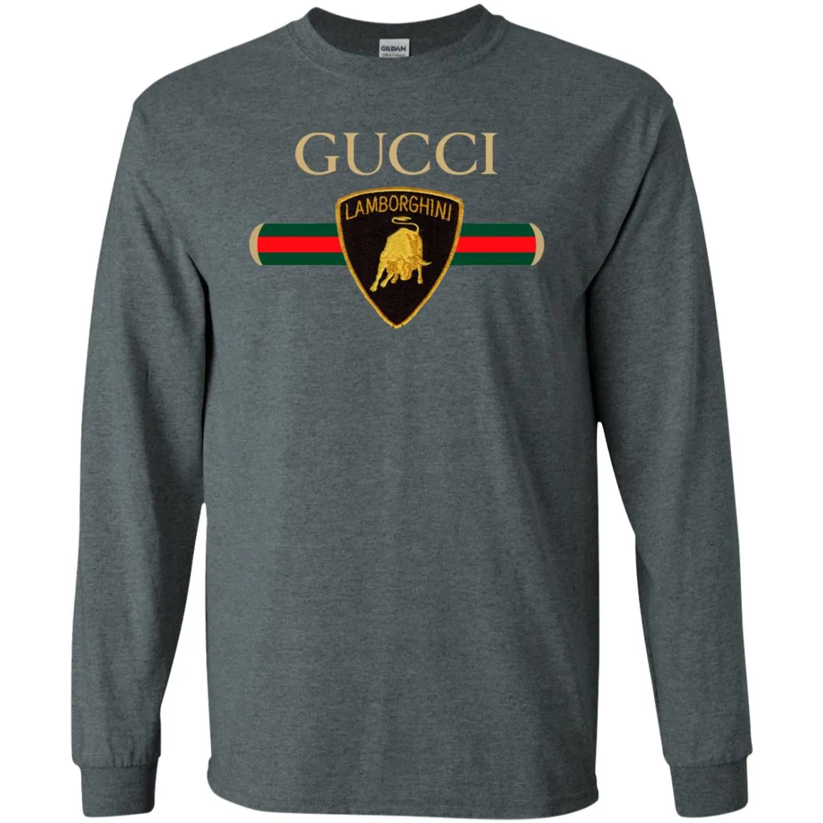 Gucci Lamborghini T-shirt Men Long Sleeve Shirt