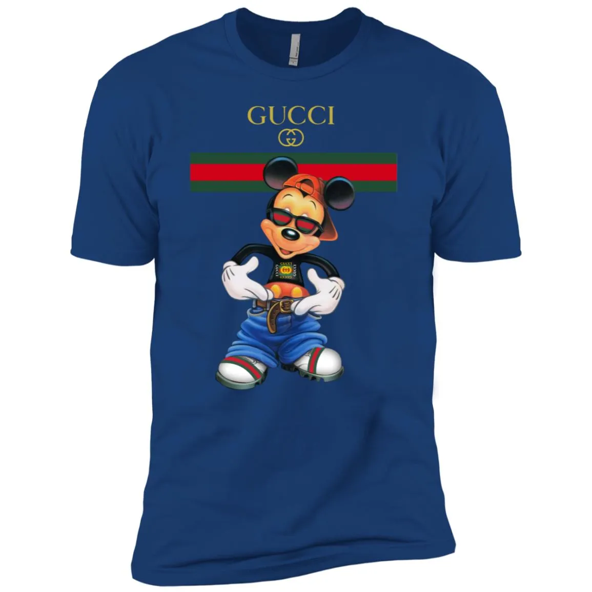 Gucci Logo Mickey Gift Trending T-shirt Men Short Sleeve T-Shirt