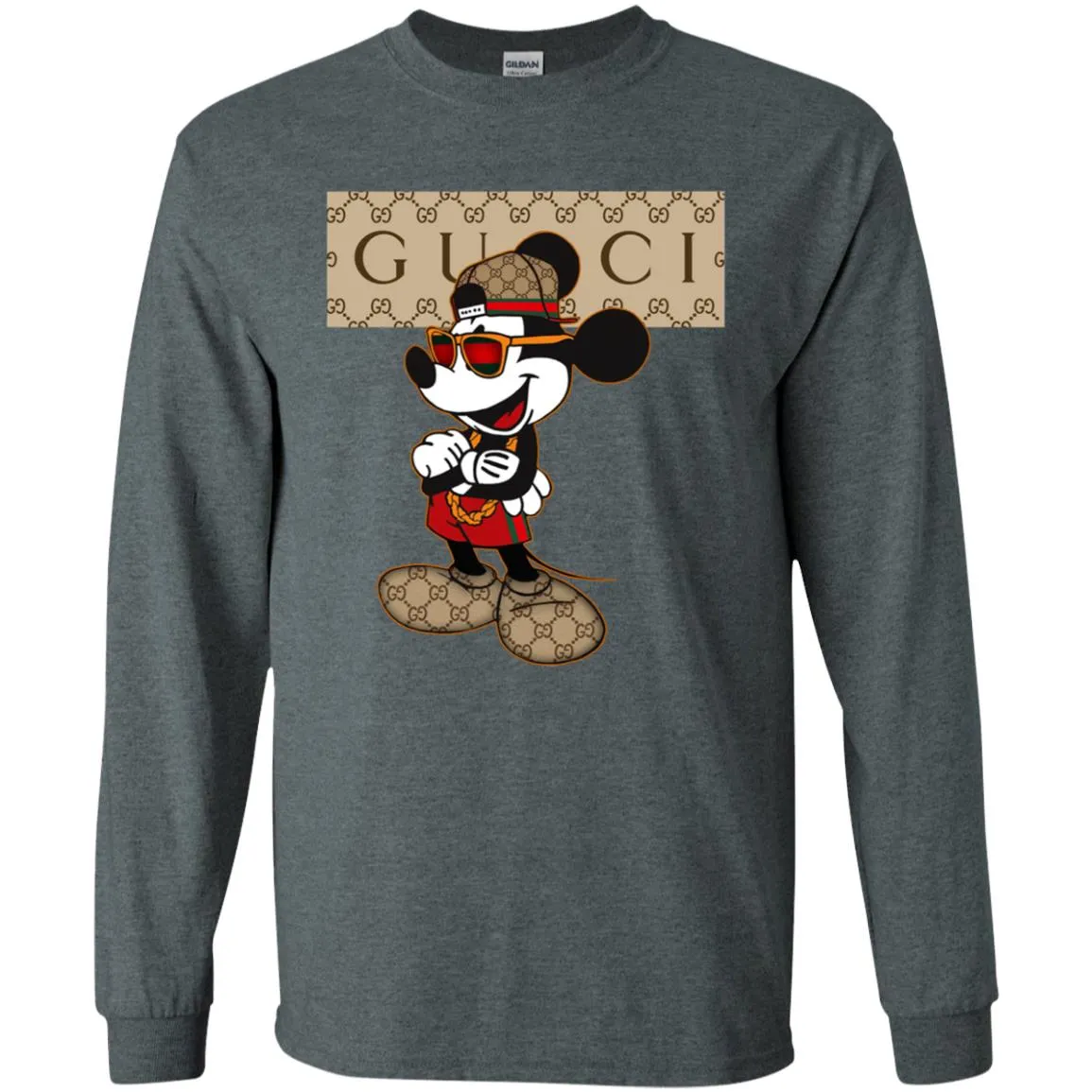 Gucci Mickey T-shirt So Baby Shirt Men Long Sleeve Shirt