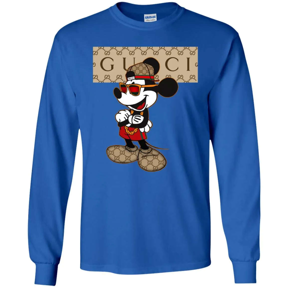 Gucci Mickey T-shirt So Baby Shirt Men Long Sleeve Shirt