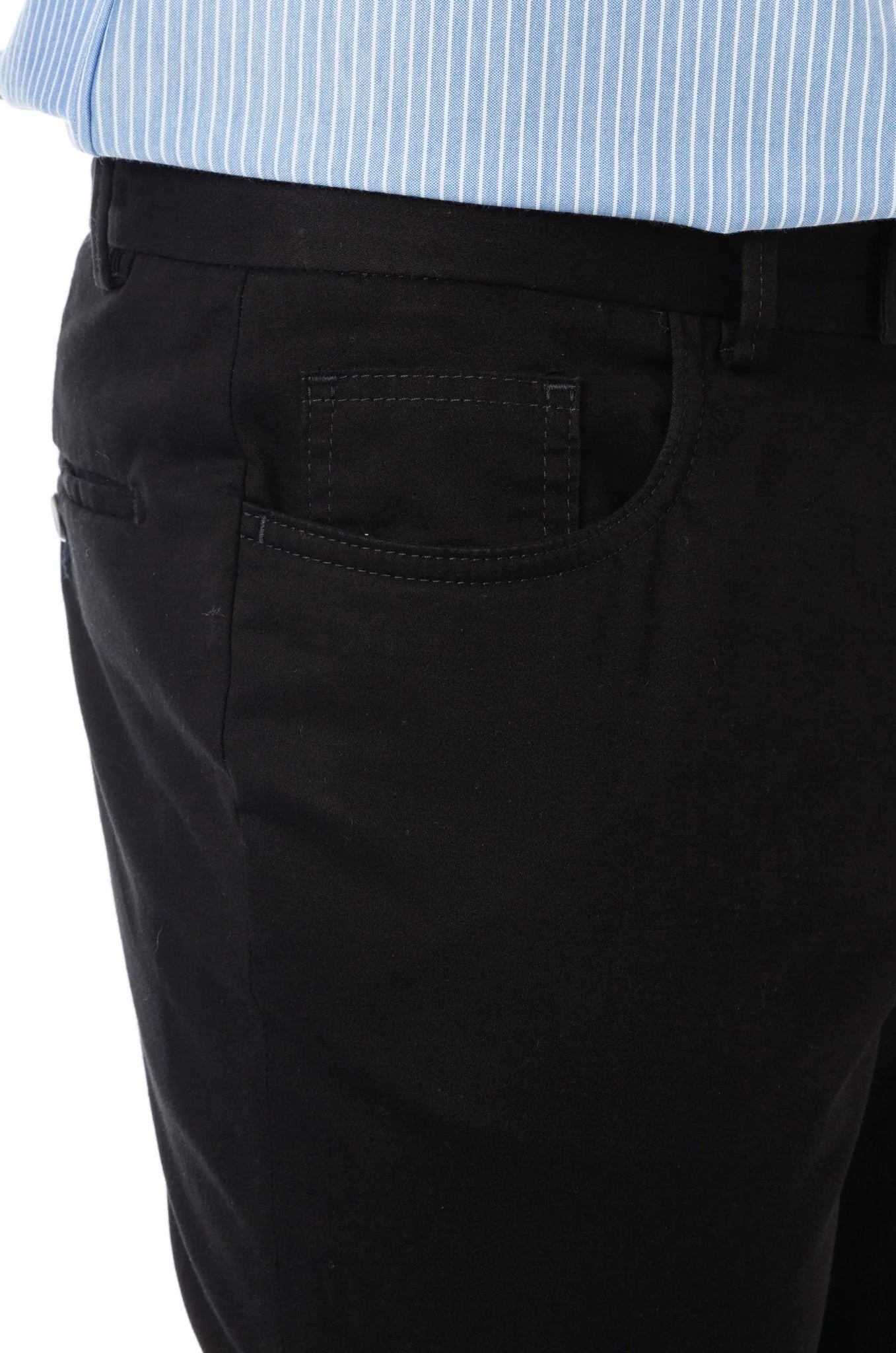 HENRY SARTORIAL X HILTL Modern 5 Pocket Chino BLACK