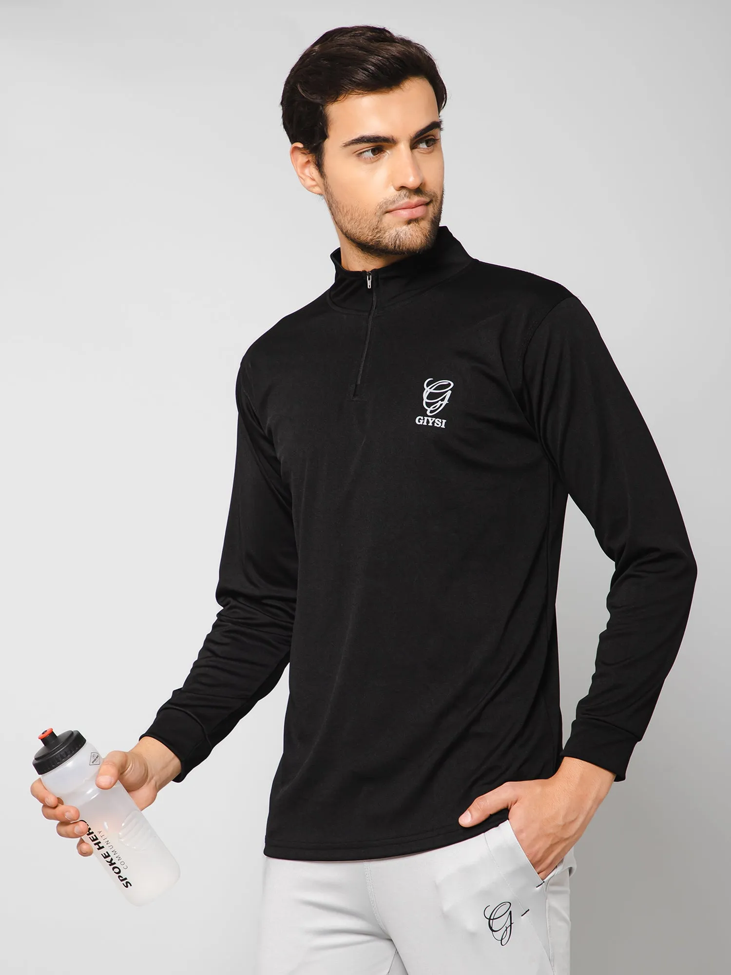 High Neck Sports Full Sleeves T-shirt