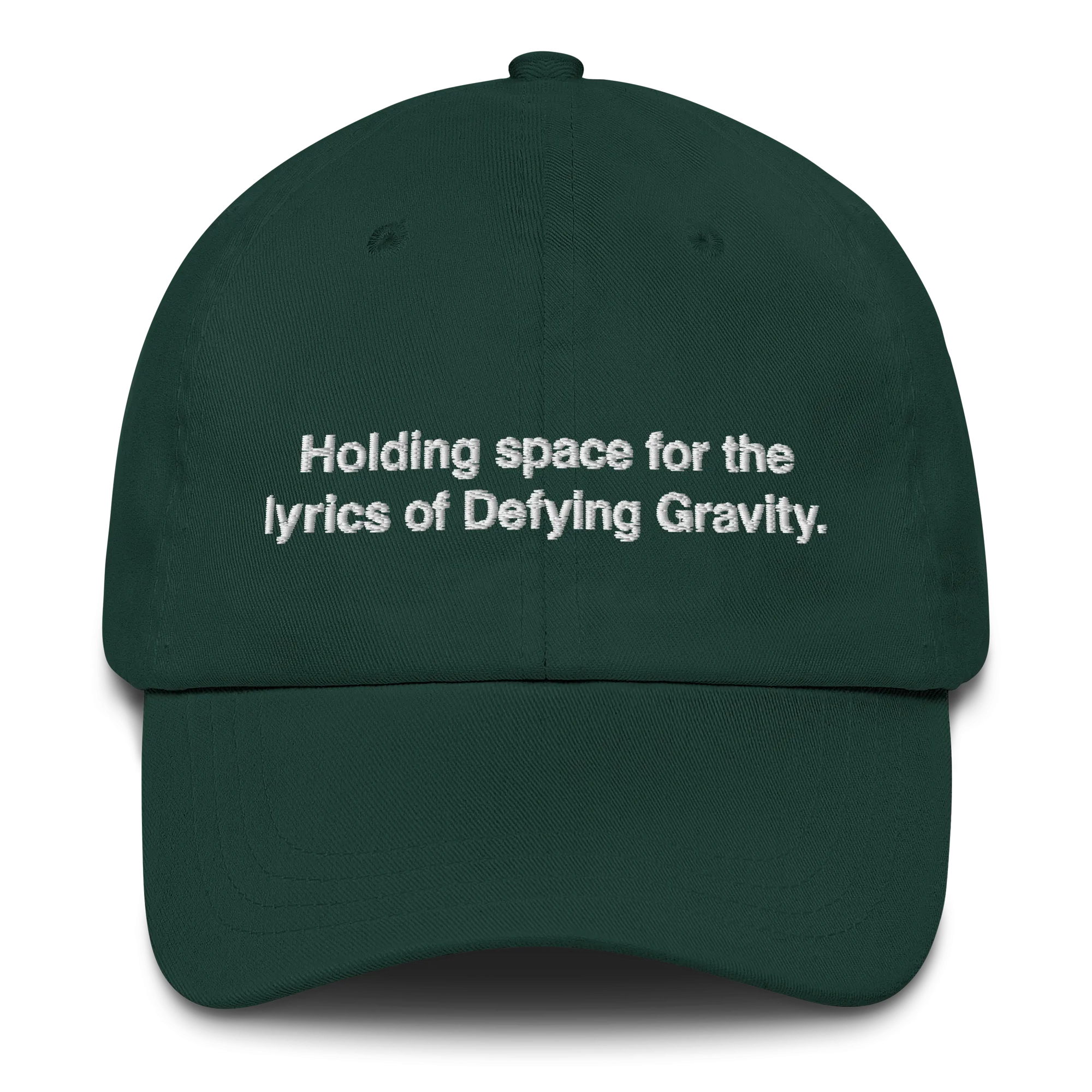 Holding Space for the Lyrics of Defying Gravity Hat