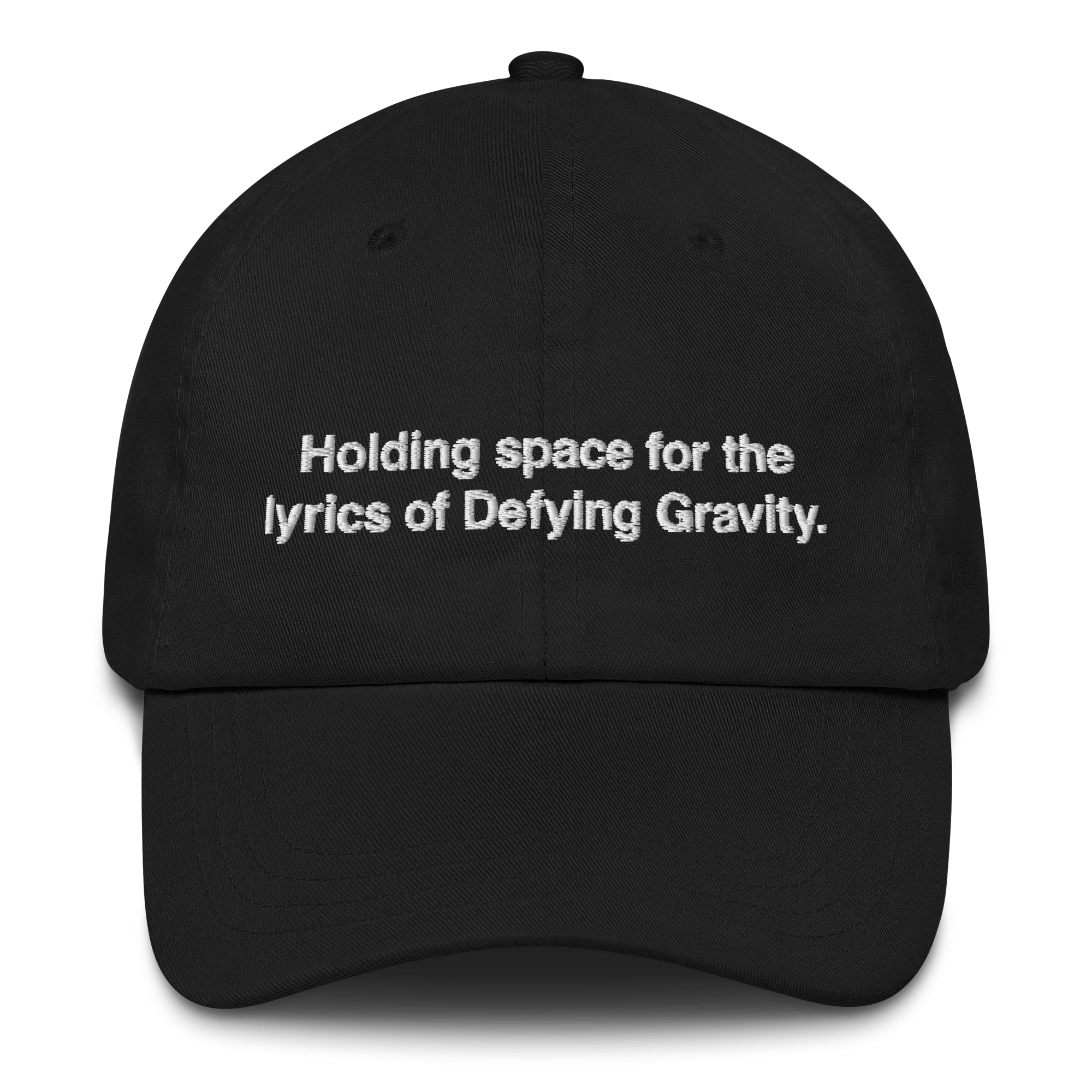 Holding Space for the Lyrics of Defying Gravity Hat