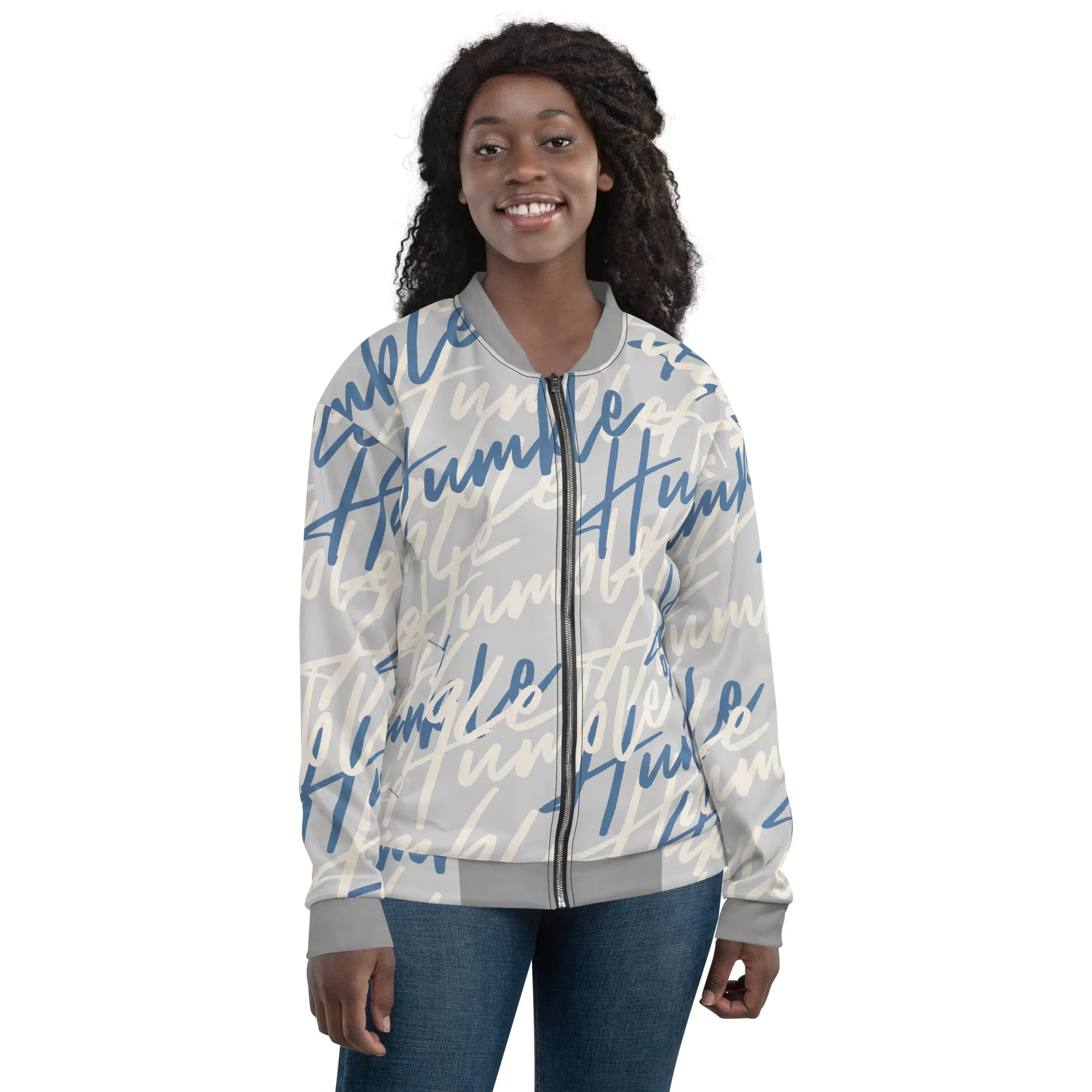 Humble Sportswear™ Women's Urban Silver Bomber Jacket