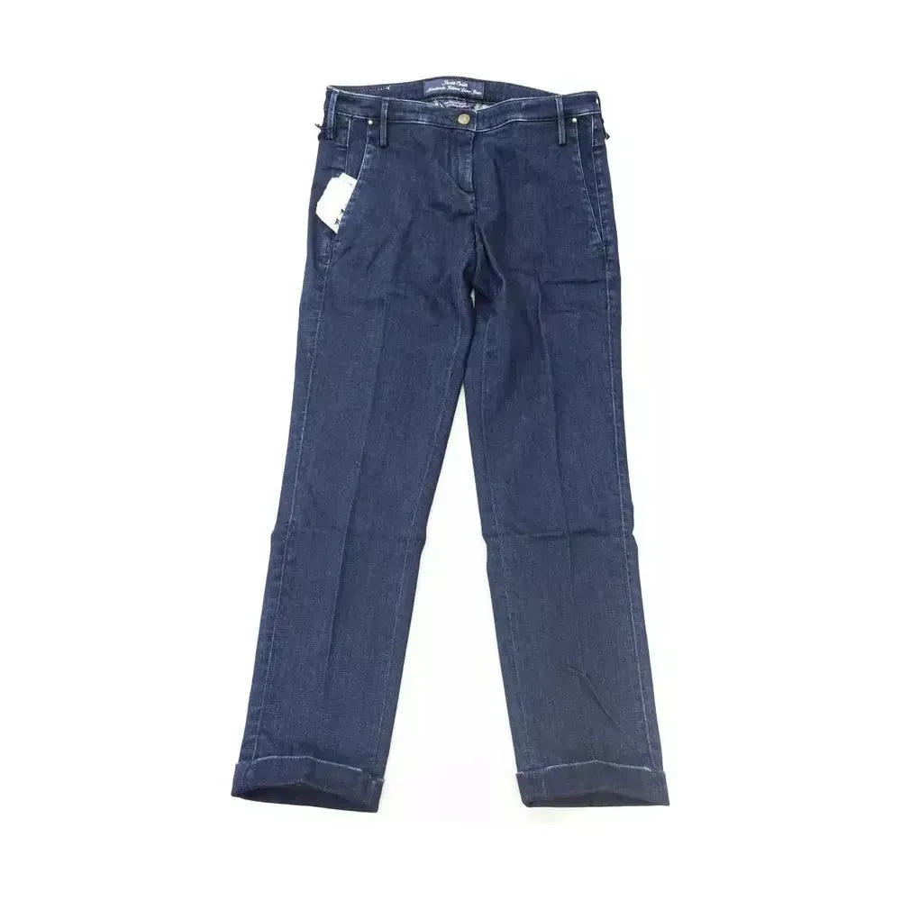 Jacob Cohen Blue Cotton Women Jeans