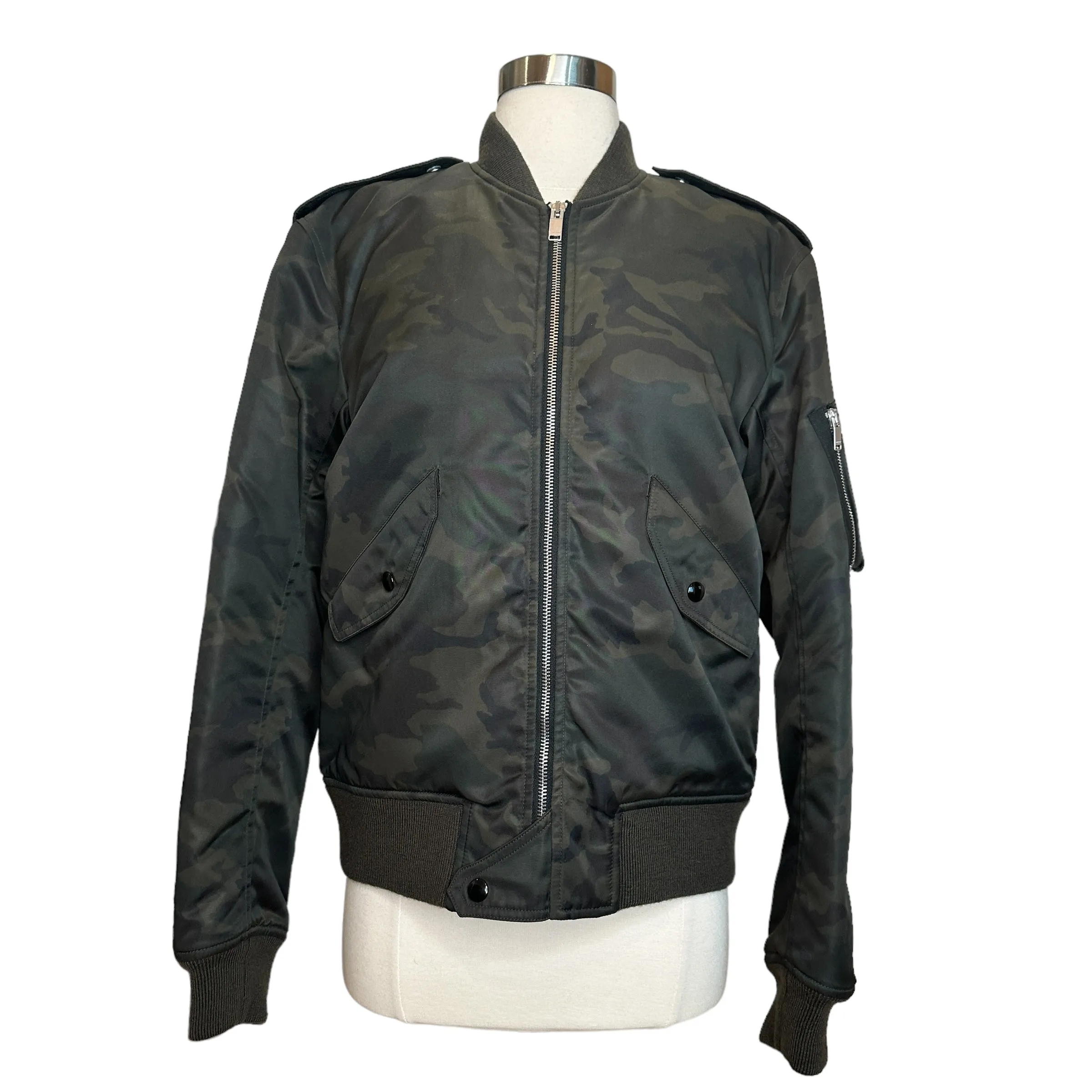 Kaki Bomber Jacket - M