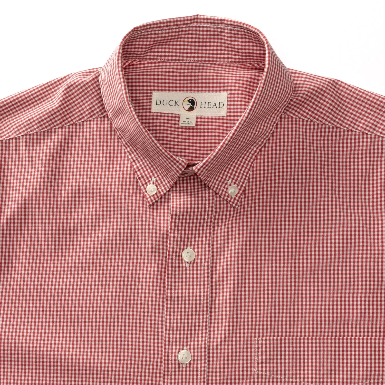 Lawrence Micro Gingham Cotton Poplin Sport Shirt