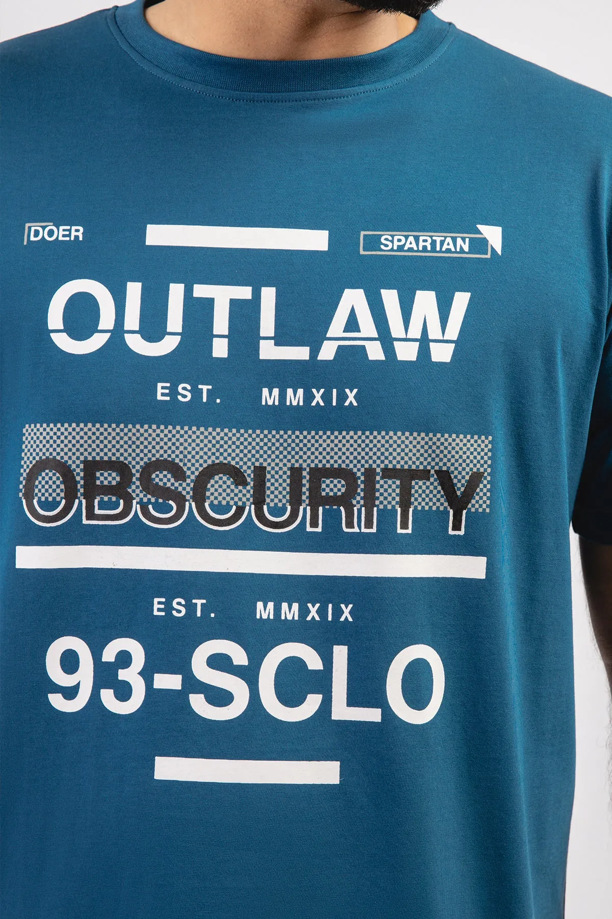 Legion Blue Outlaw Graphic T-Shirt (Plus Size) - S23 - MT0309P