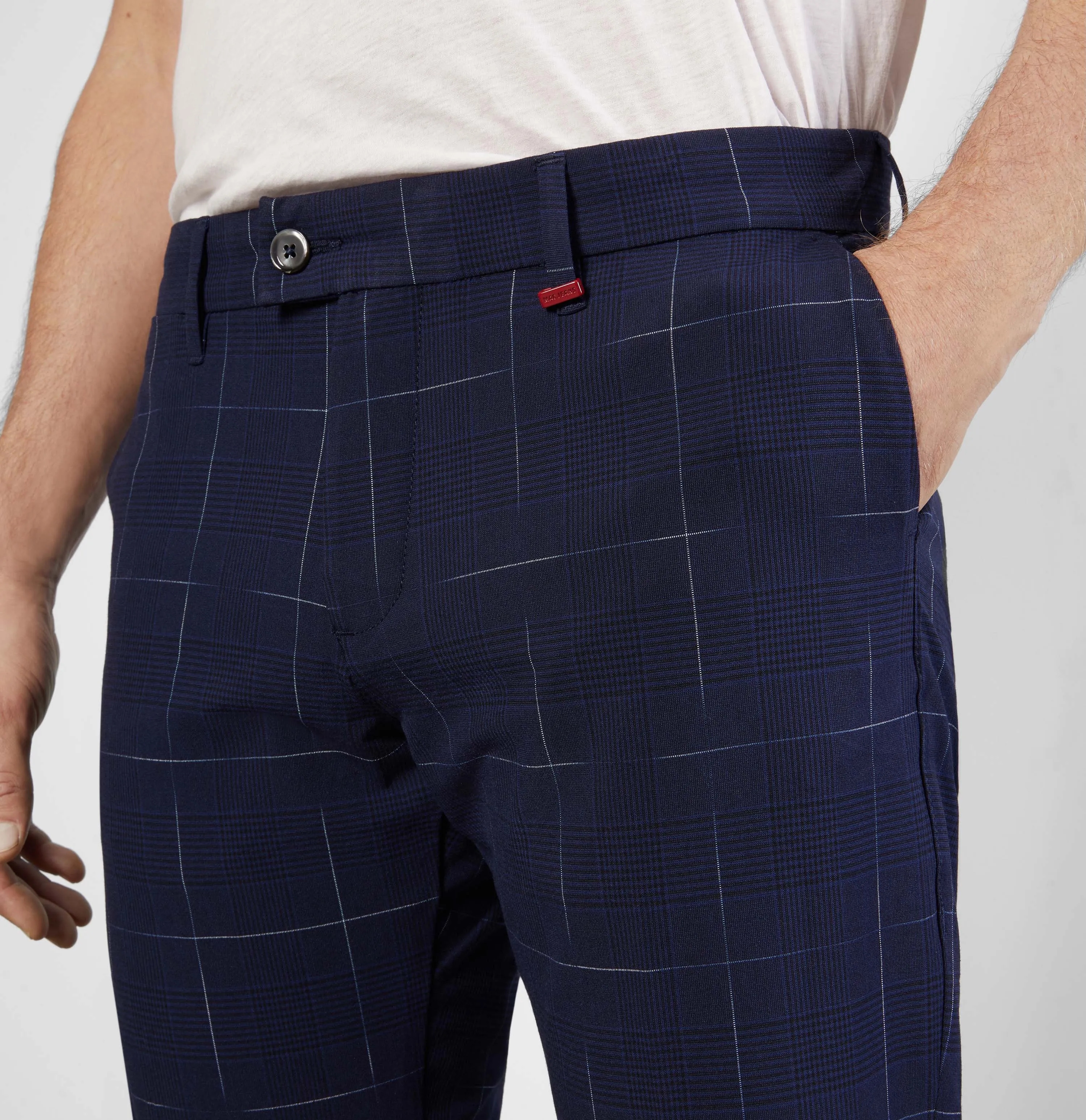 LENNOX SPORT PANT - NAUTIC BLUE CHECK