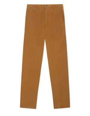 Light Brown Cotton Stretch Chino