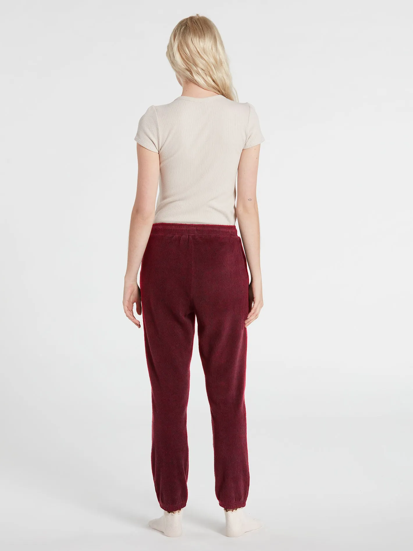 Lived In Lounge Fleece Pant - Bark Brown